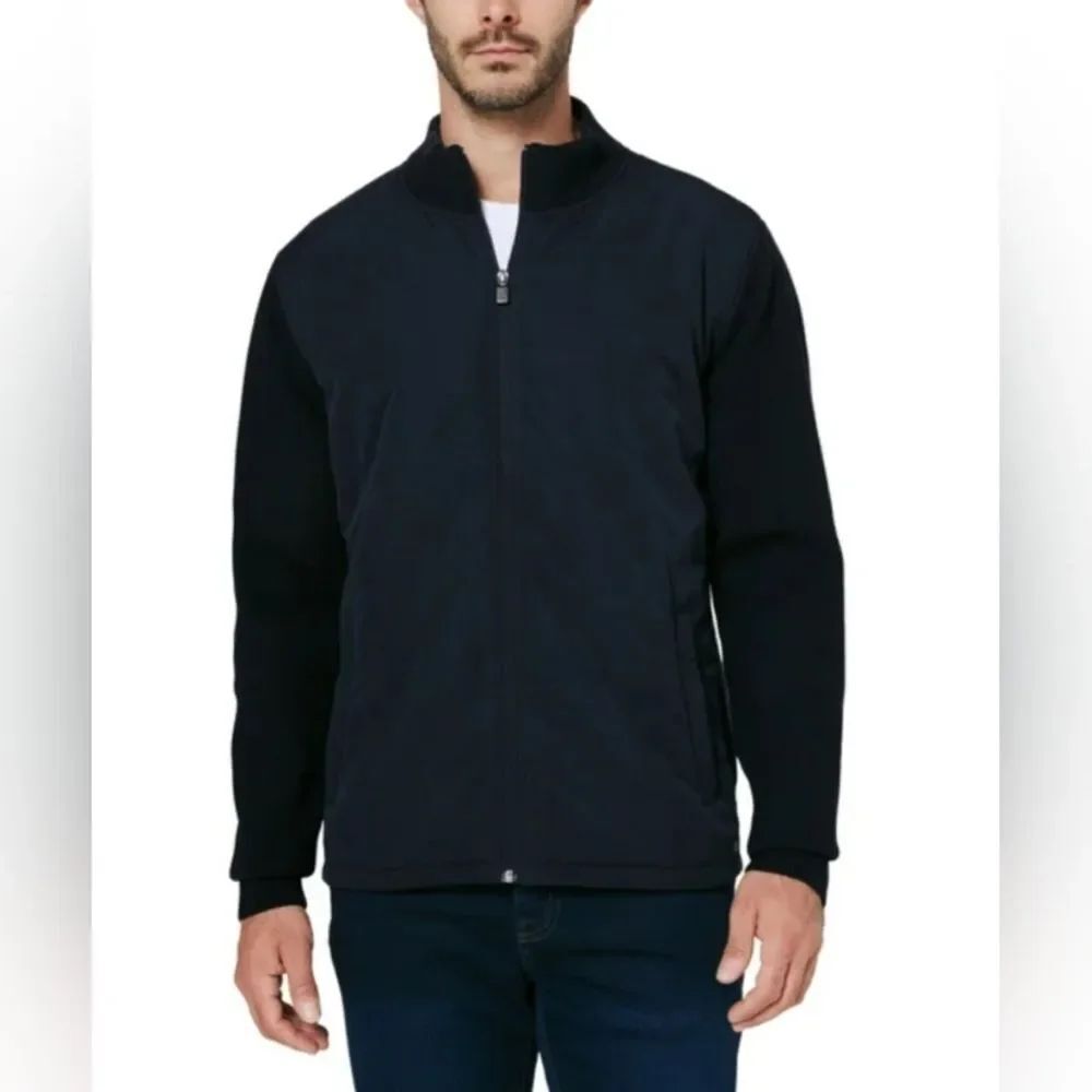 Men's Infinity Linearflex Navy Hybrid Sweater Jacket